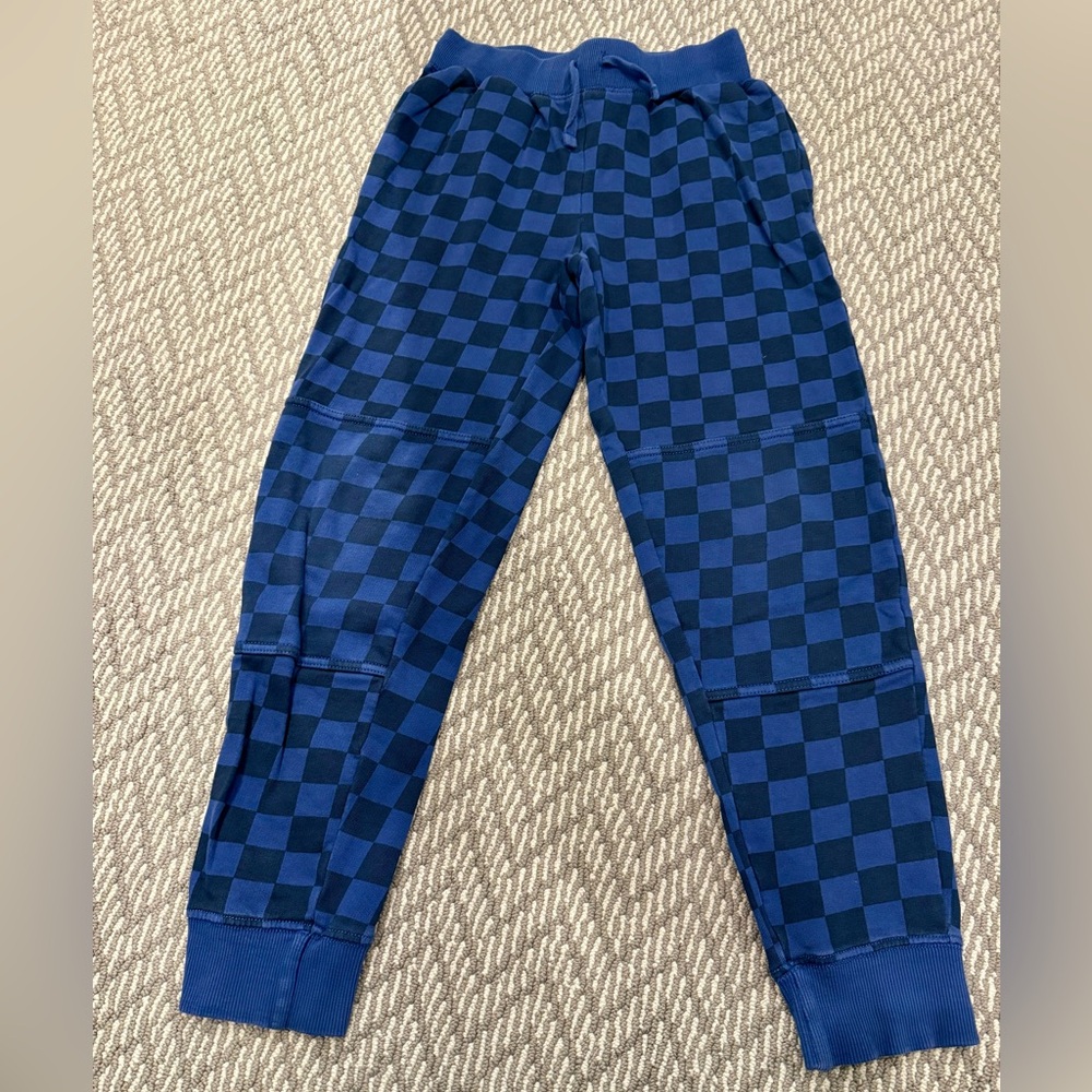Hanna Andersson Navy Checkered Joggers